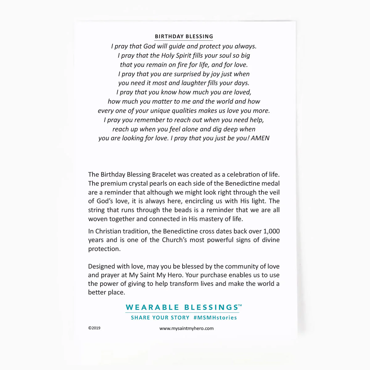 Pearl Birthday Blessing Bracelet – Grace & Faith Gift - Blessed Bands