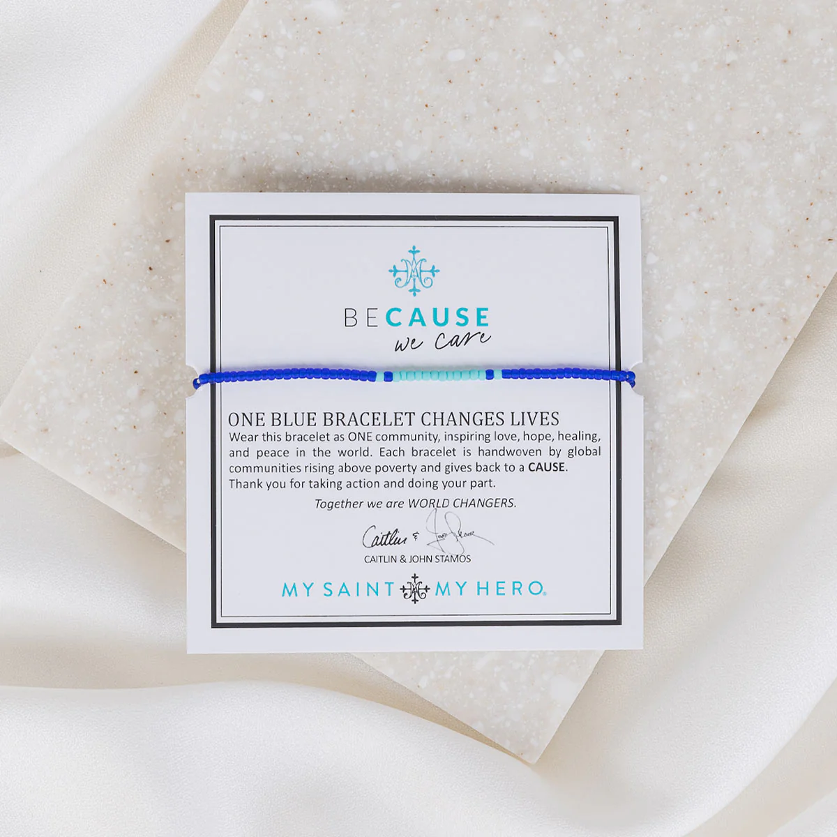 Because We Care Scleroderma Awareness Bracelet - Blessed Bands