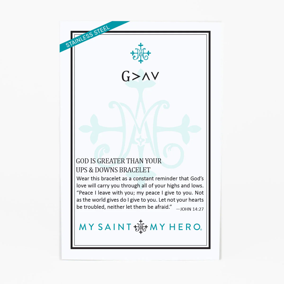 God is Greater Christian Faith Bracelet - Blessed Bands