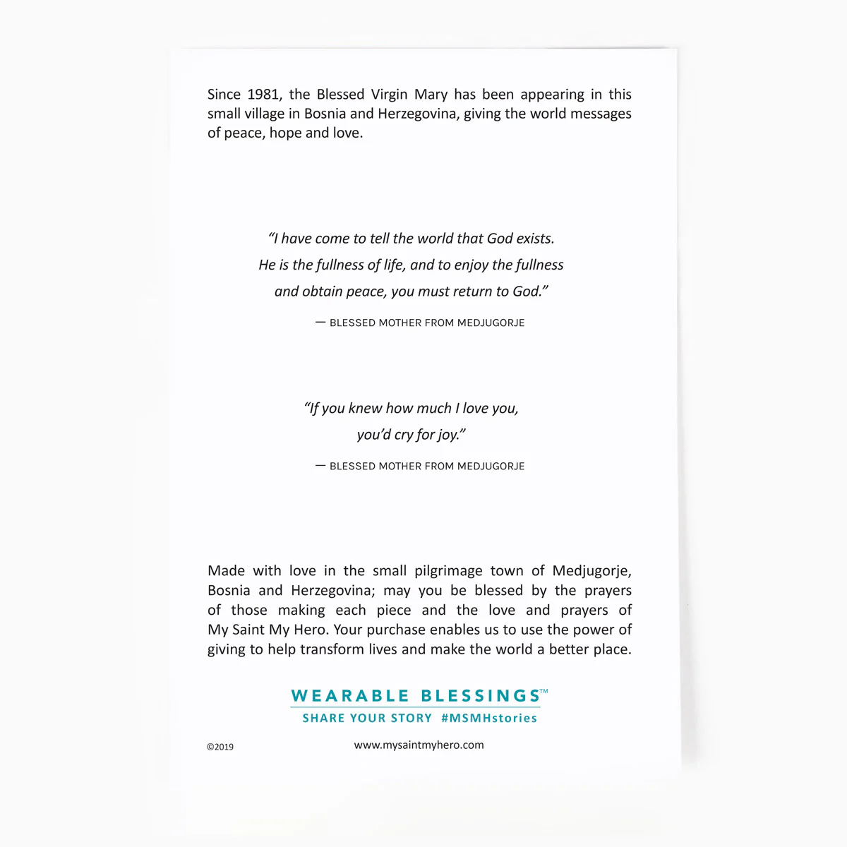 Rose Bead Medjugorje Rosary – Prayer & Faith Beads - Blessed Bands