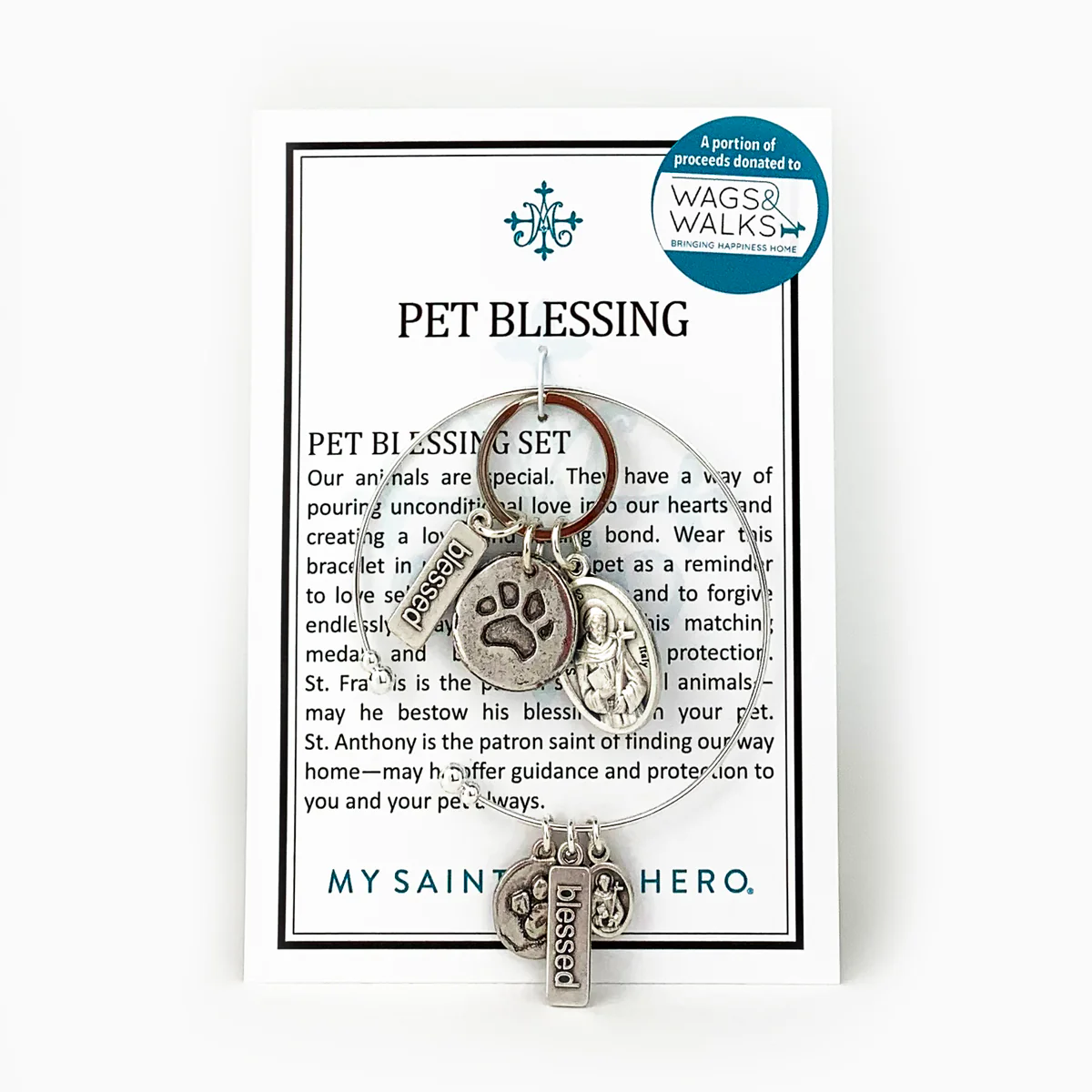 Pet Blessings Bracelet & Tag Set – Faith & Love Gift - Blessed Bands