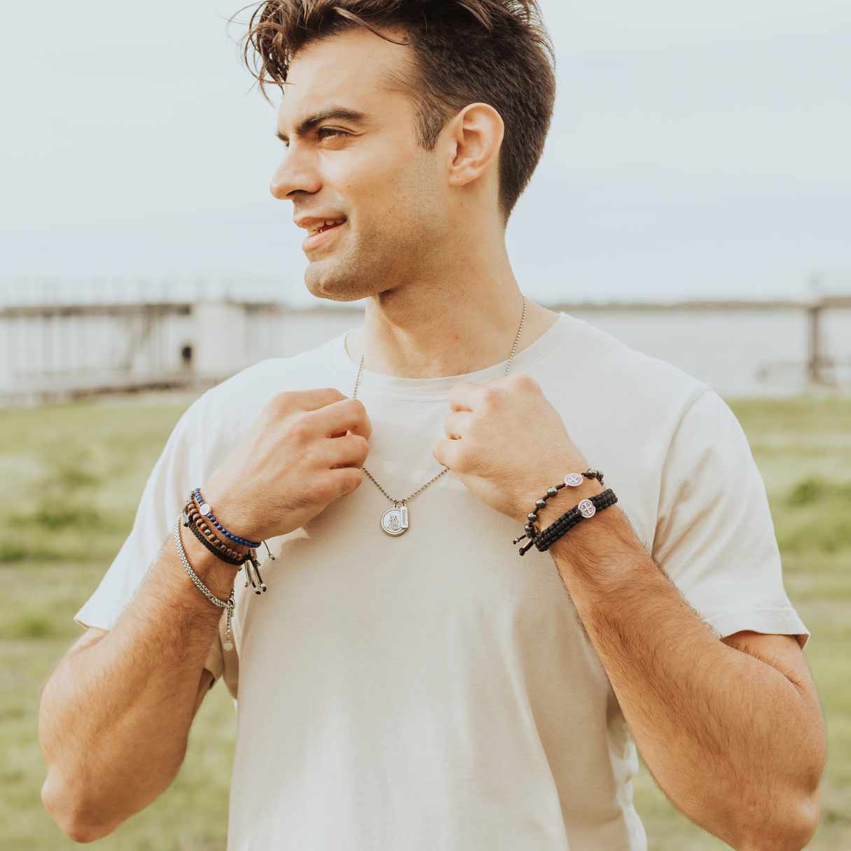 Archangel Michael & St. Christopher Necklace – Armor of Faith - Blessed Bands