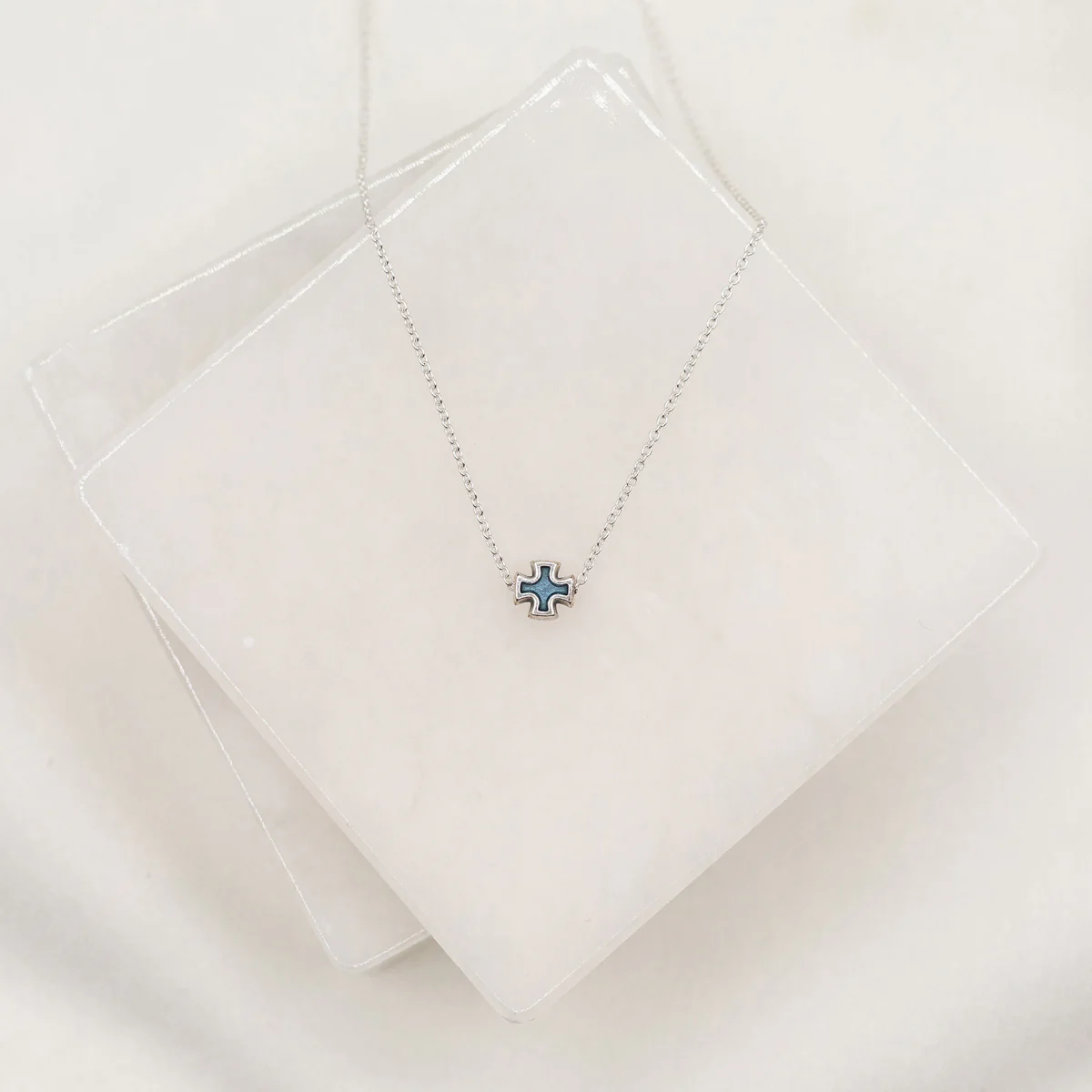 Faith Petite Cross Necklace – Simple Grace & Devotion - Blessed Bands