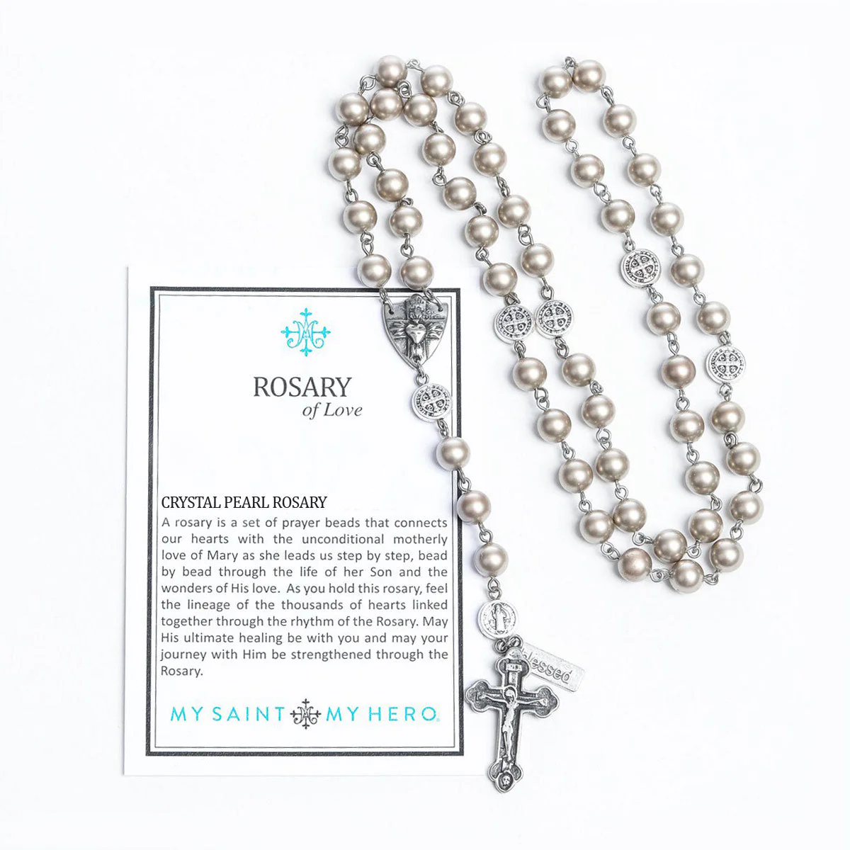 Rosary of Love – Devotion & Faith Prayer Beads - Blessed Bands