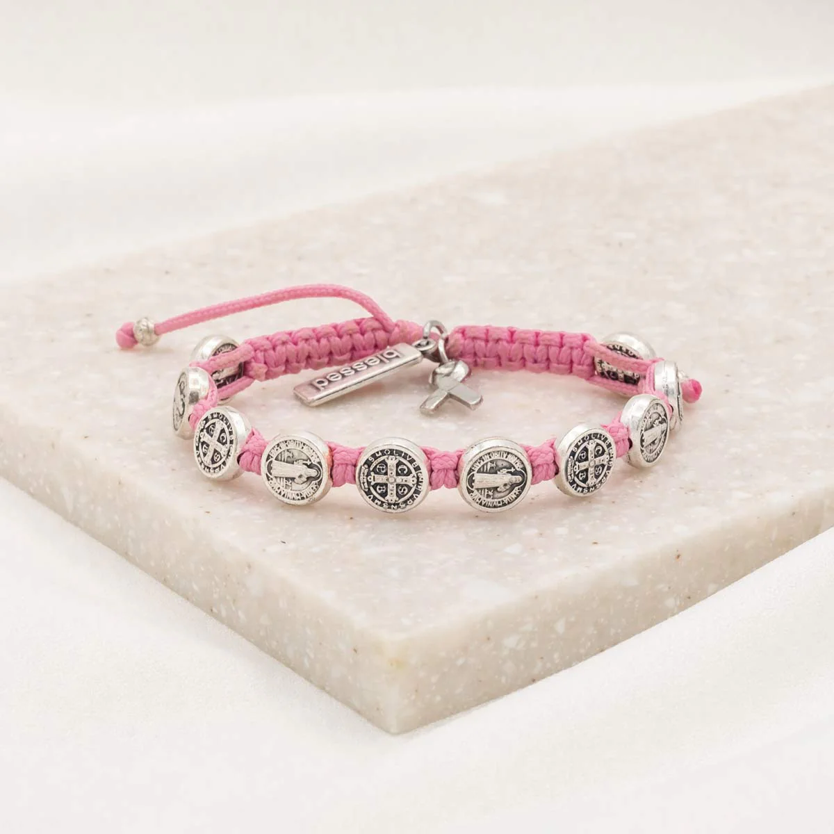 Blessing for a Cure Breast Cancer Awareness Bracelet - Blessed Bands