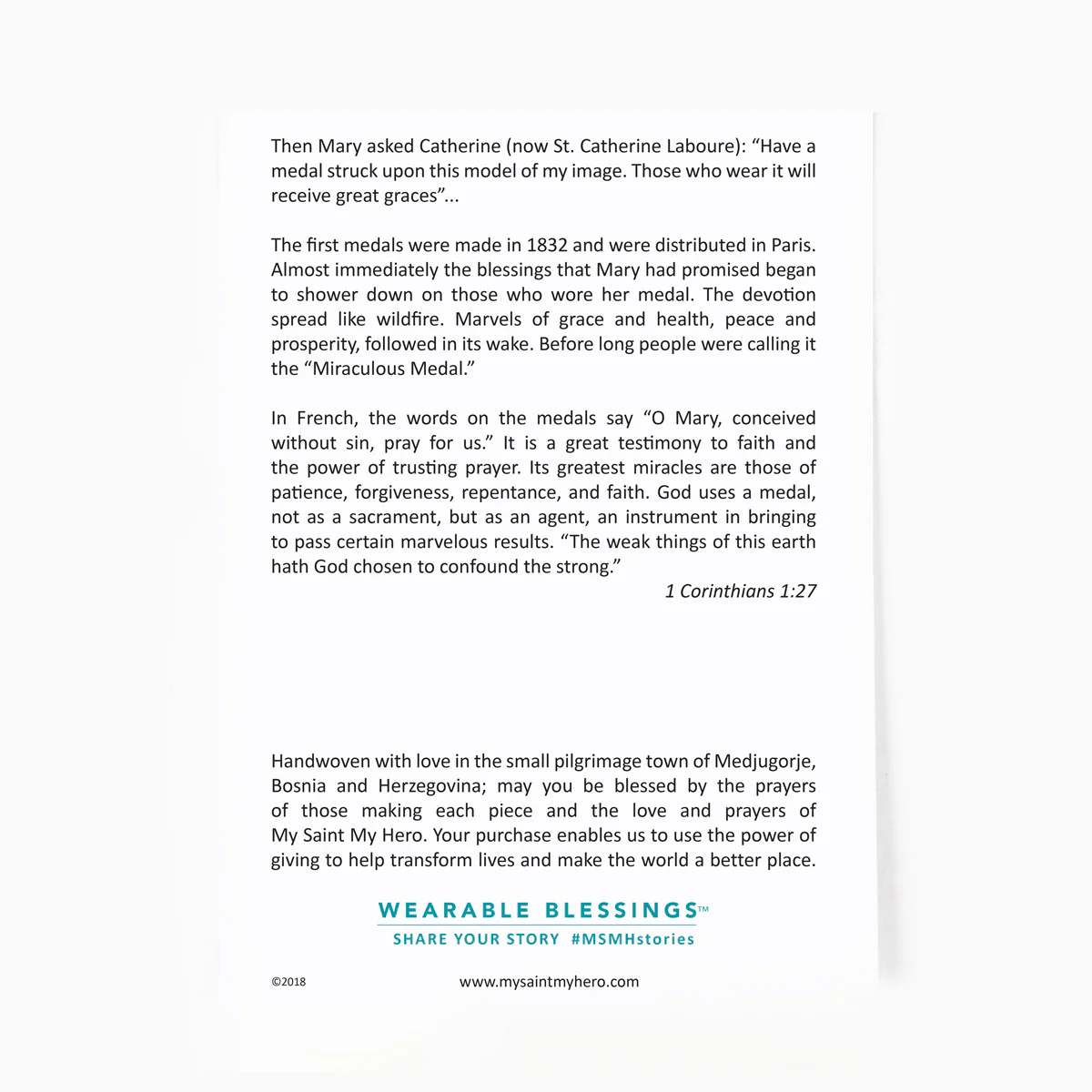 Miraculous Mary Blessing Bracelet – Grace & Protection - Blessed Bands