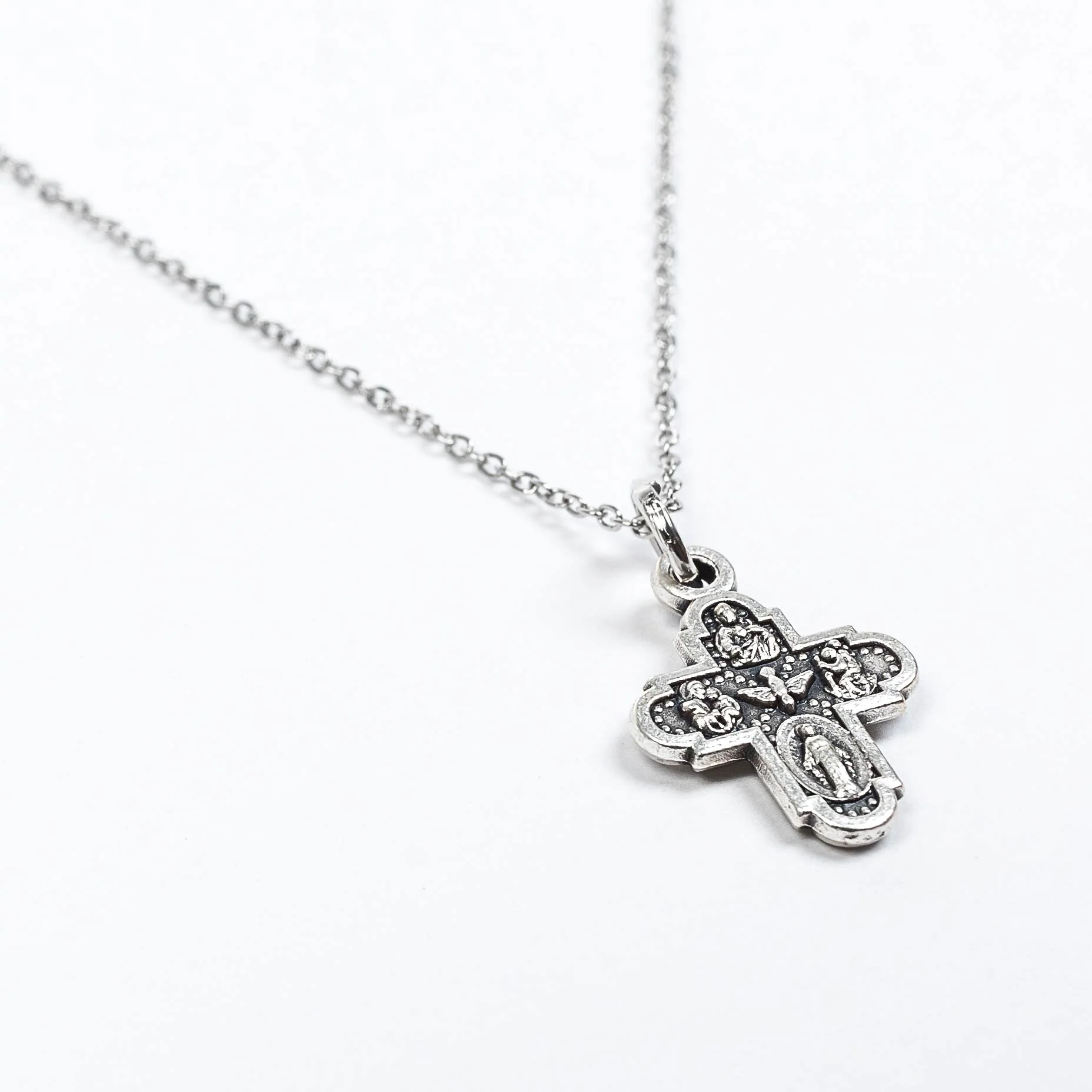 Heavenly Blessings Cross Necklace – Faith & Divine Grace - Blessed Bands