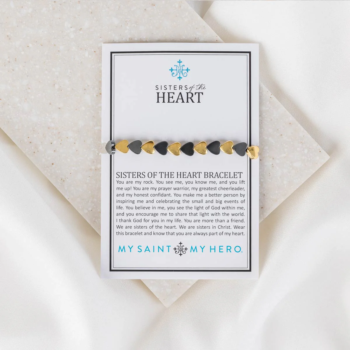 Sisters of the Heart Bracelet – Faith & Friendship Gift - Blessed Bands