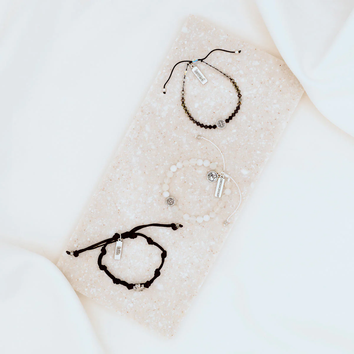 Fertility Stack – Faith & Hope Prayer Jewelry Set - Blessed Bands