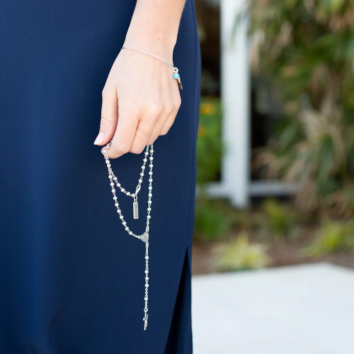 Rose Bead Medjugorje Rosary – Prayer & Faith Beads - Blessed Bands