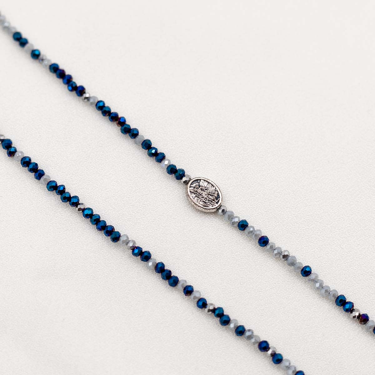 Archangel Michael Protection Morse Code Prayer Necklace - Blessed Bands