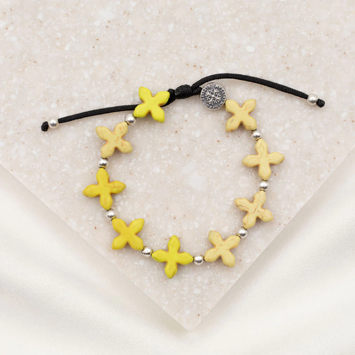 Grounded in Faith Beaded Cross Bracelet – Spiritual Strength - Blessed Bands