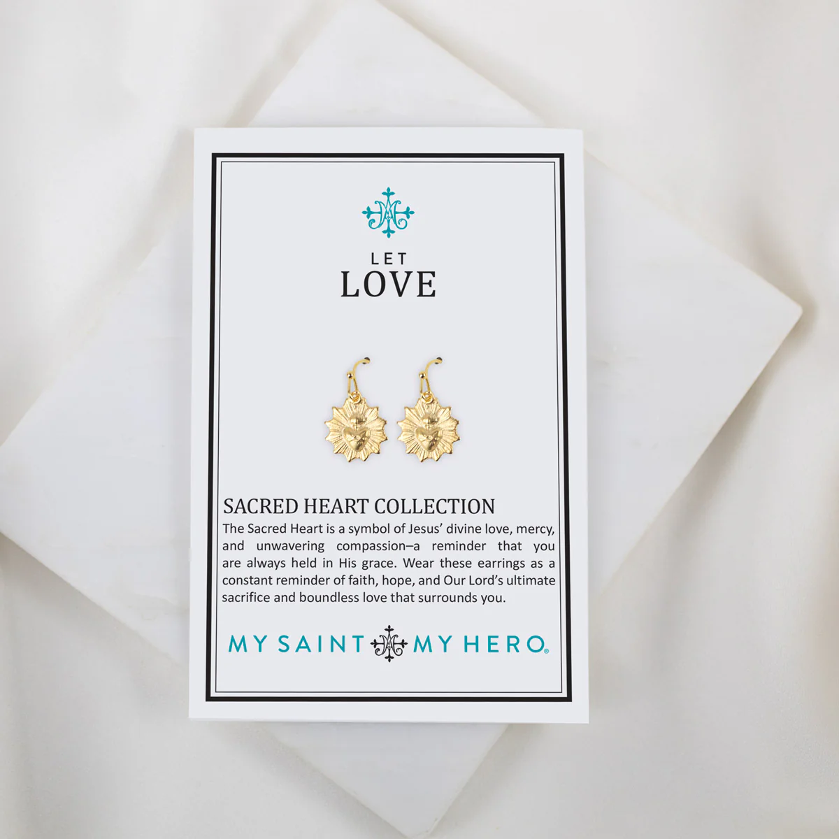 Sacred Heart Earrings – Symbol of Faith & Divine Love - Blessed Bands