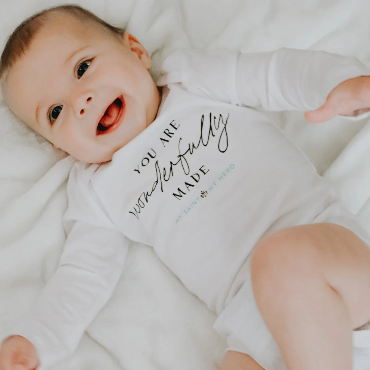 You Are Wonderfully Made Christian Baby Onesie - Blessed Bands