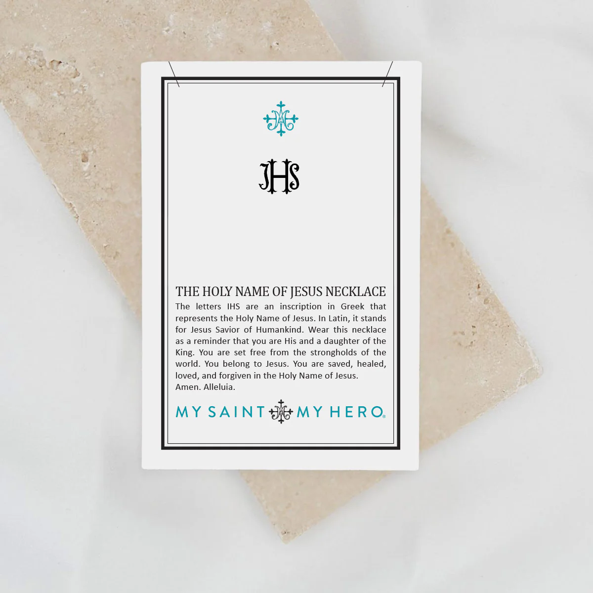 Holy Name of Jesus Necklace – Faith & Divine Love - Blessed Bands