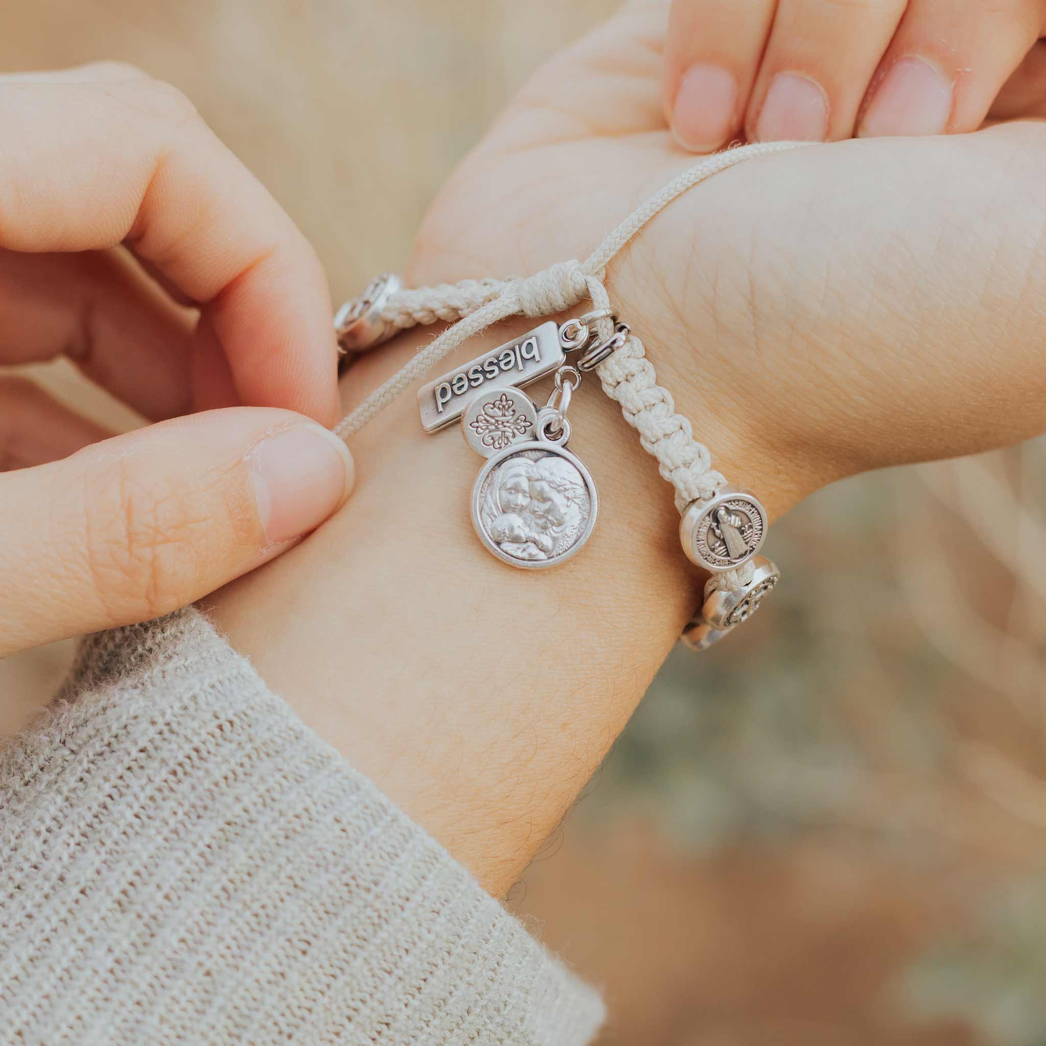 Holy Family Christian Medal Necklace for Faith - Blessed Bands
