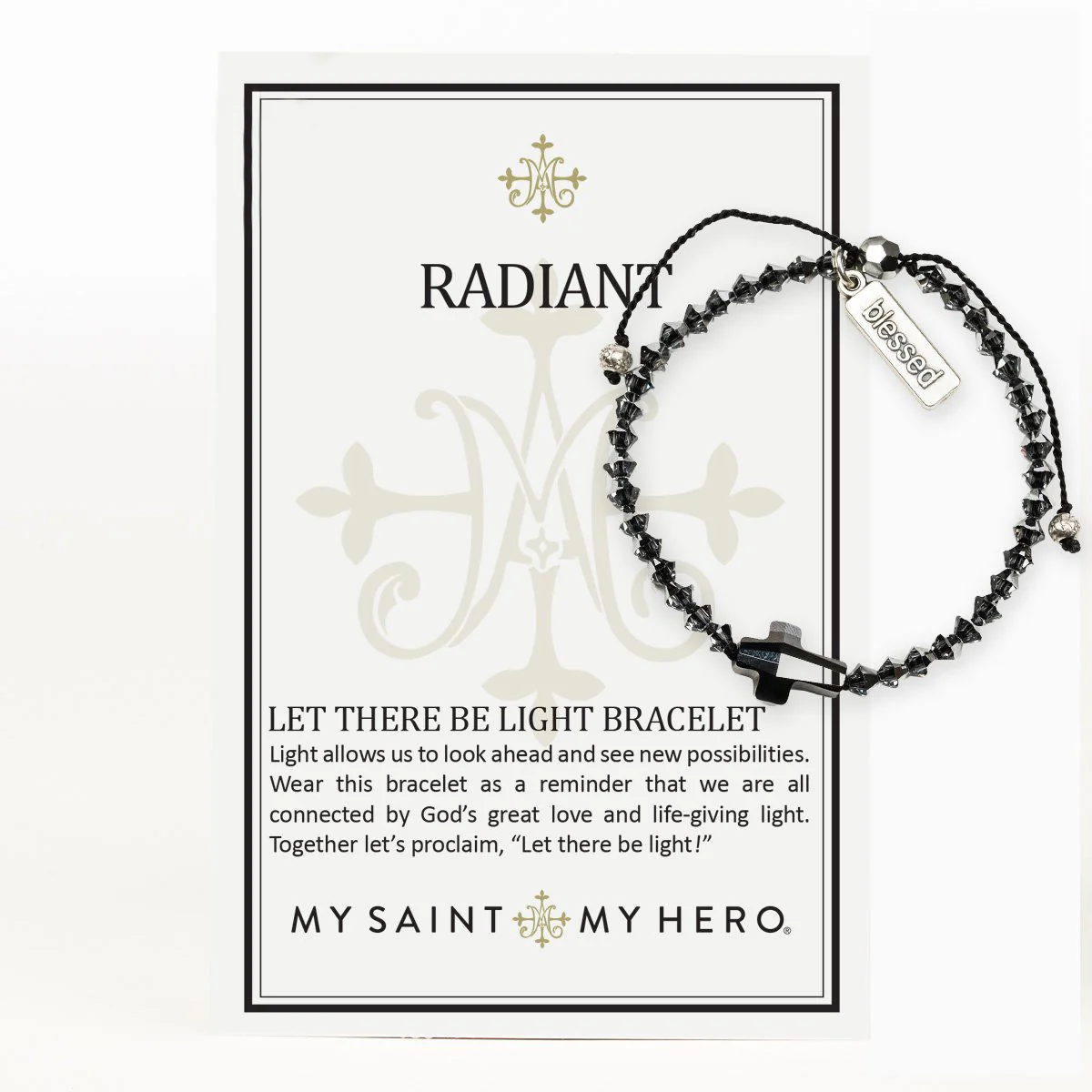 Radiant Let There Be Light Bracelet – Silver Night Faith - Blessed Bands