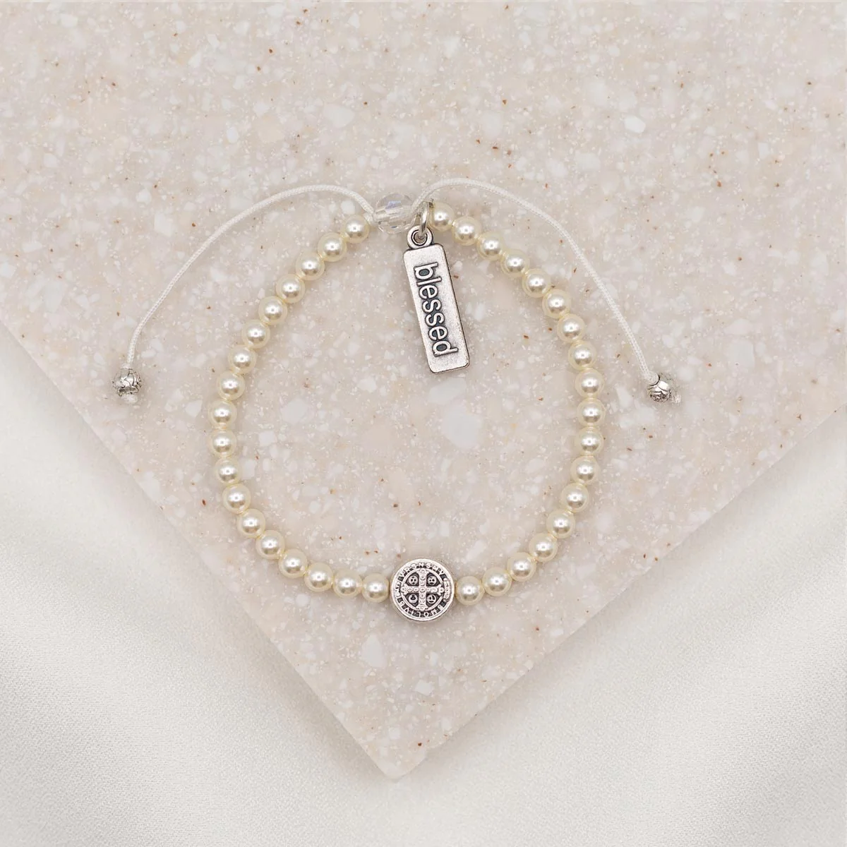 Pearl Birthday Blessing Bracelet – Grace & Faith Gift - Blessed Bands
