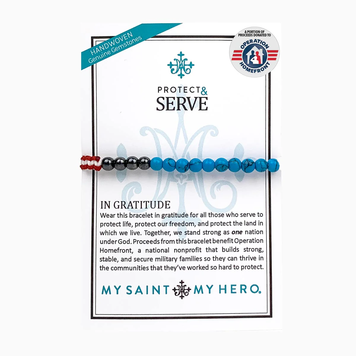 Protect & Serve in Gratitude Bracelet – Faith & Honor - Blessed Bands