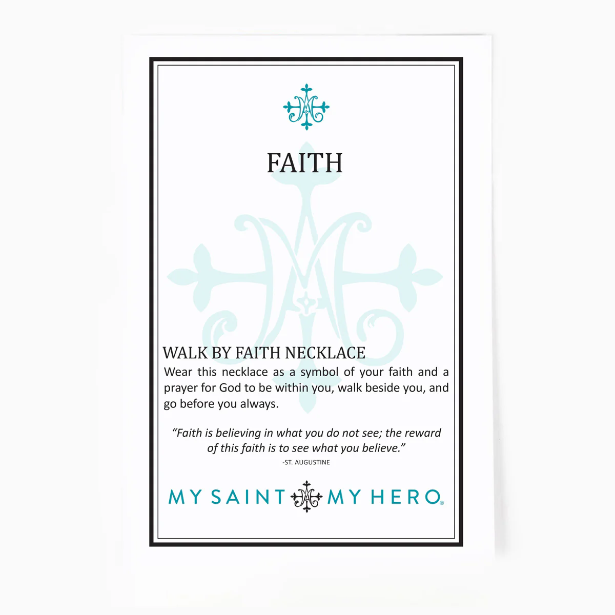 Walk by Faith Necklace – Trust & Spiritual Strength - Blessed Bands
