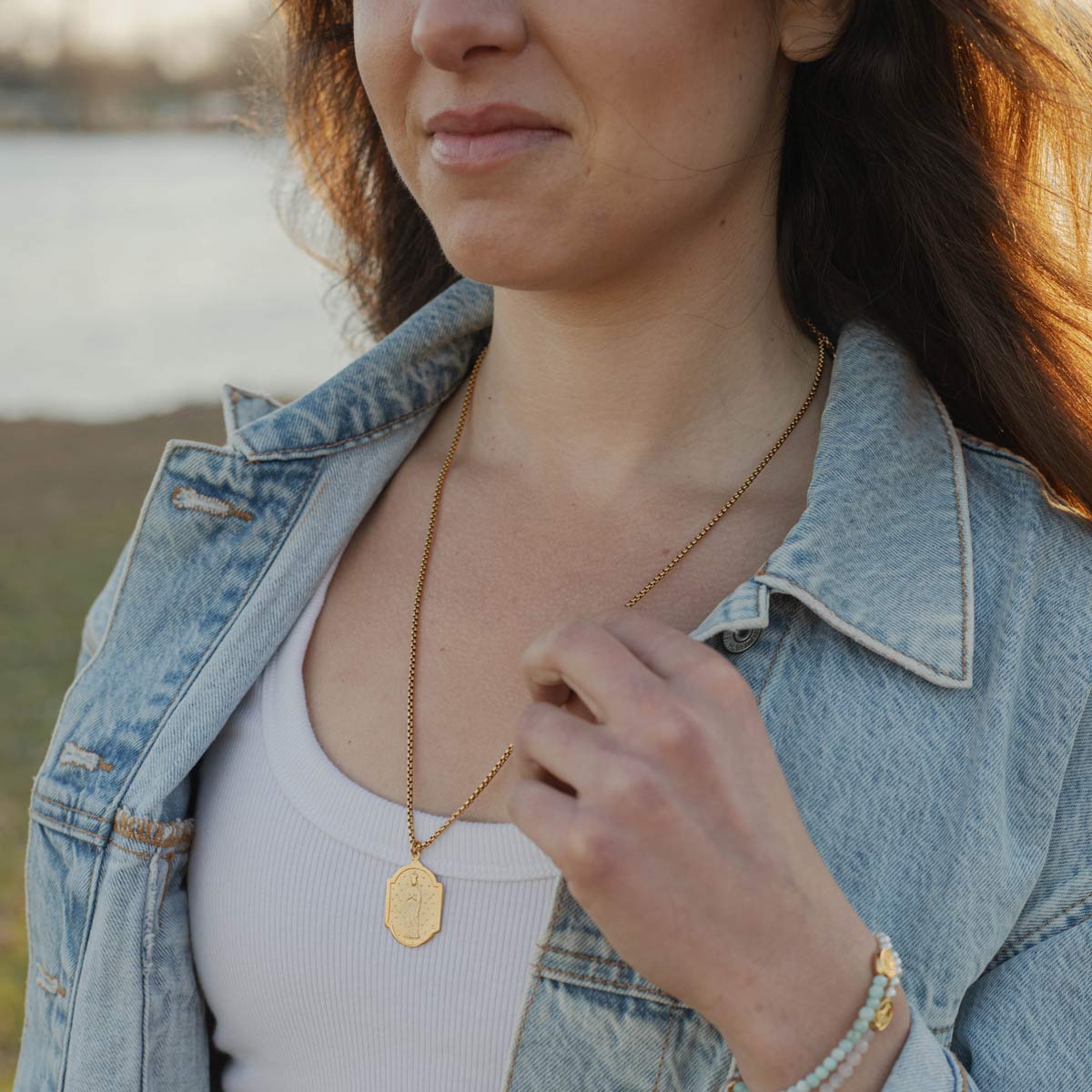 Our Lady of Abundance Necklace – Blessing & Faith Pendant - Blessed Bands