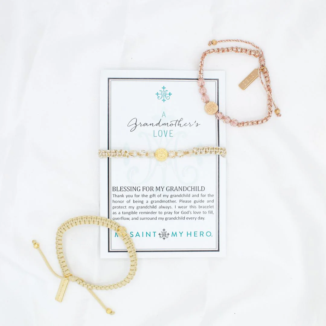 Grandmother’s Blessing Gold Bracelet Bundle – Faith & Love - Blessed Bands
