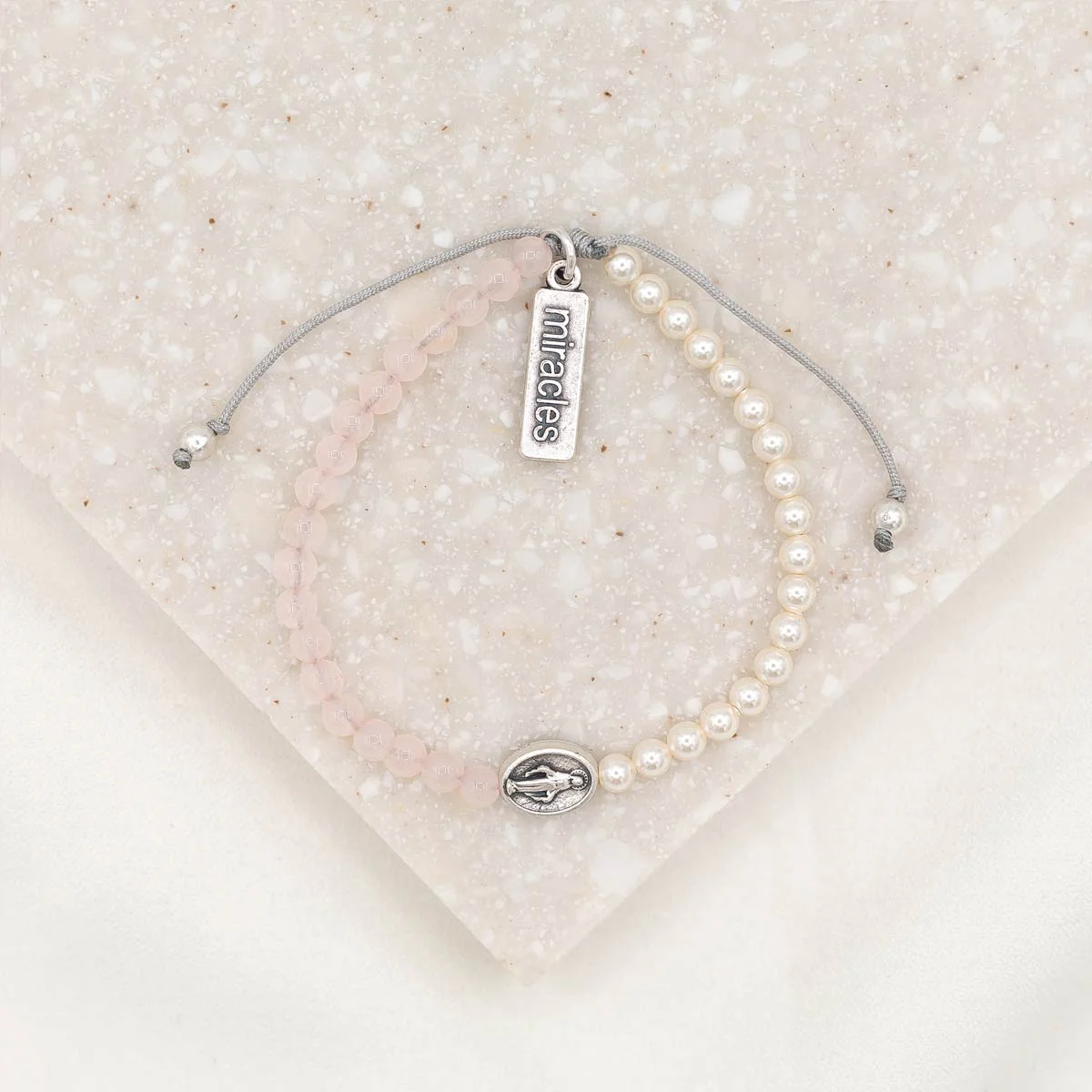 Mother Mary Blessing Bracelet – Silver Faith & Grace - Blessed Bands