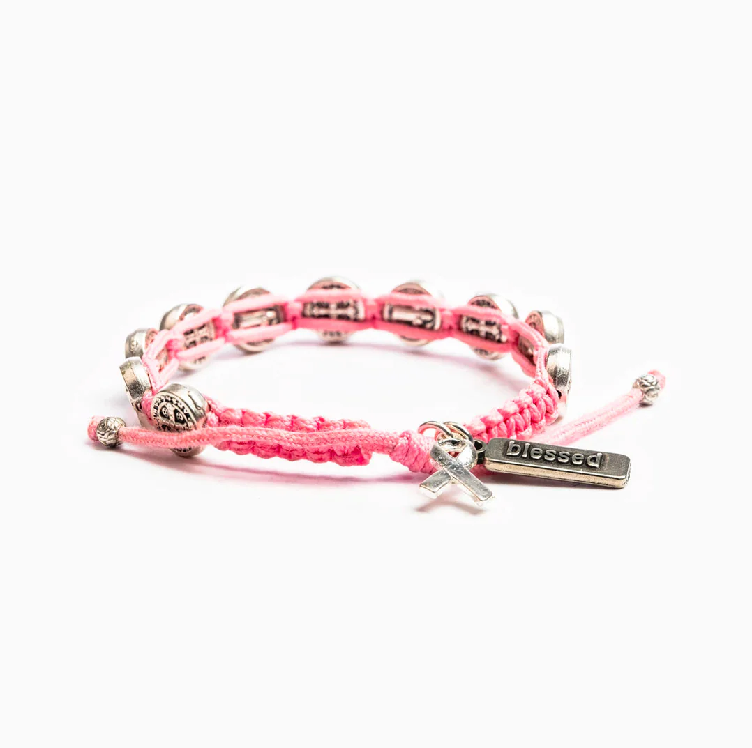 Blessing for a Cure Breast Cancer Awareness Bracelet - Blessed Bands