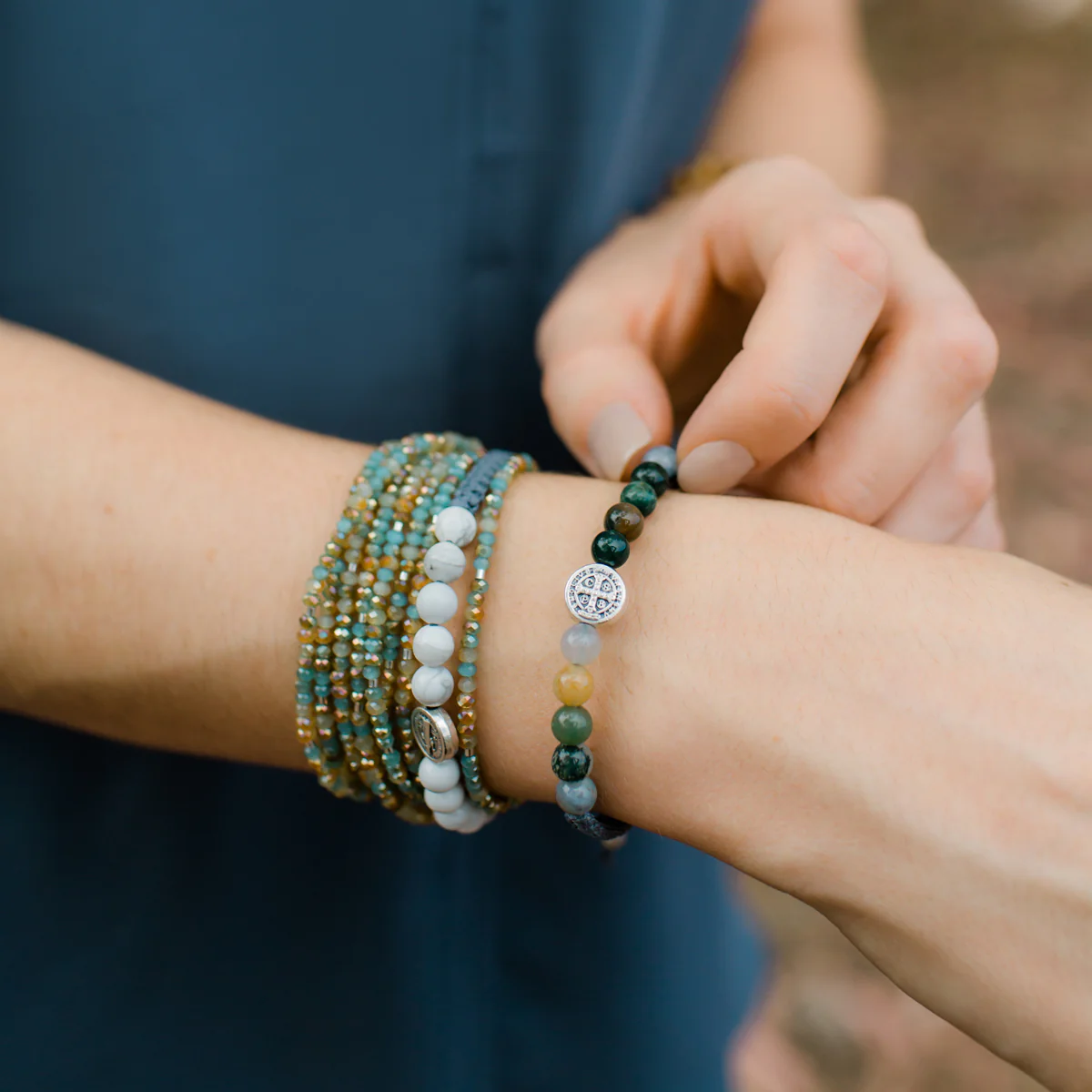 Wake Up and Pray Meditation Bracelet – Faith & Mindfulness - Blessed Bands