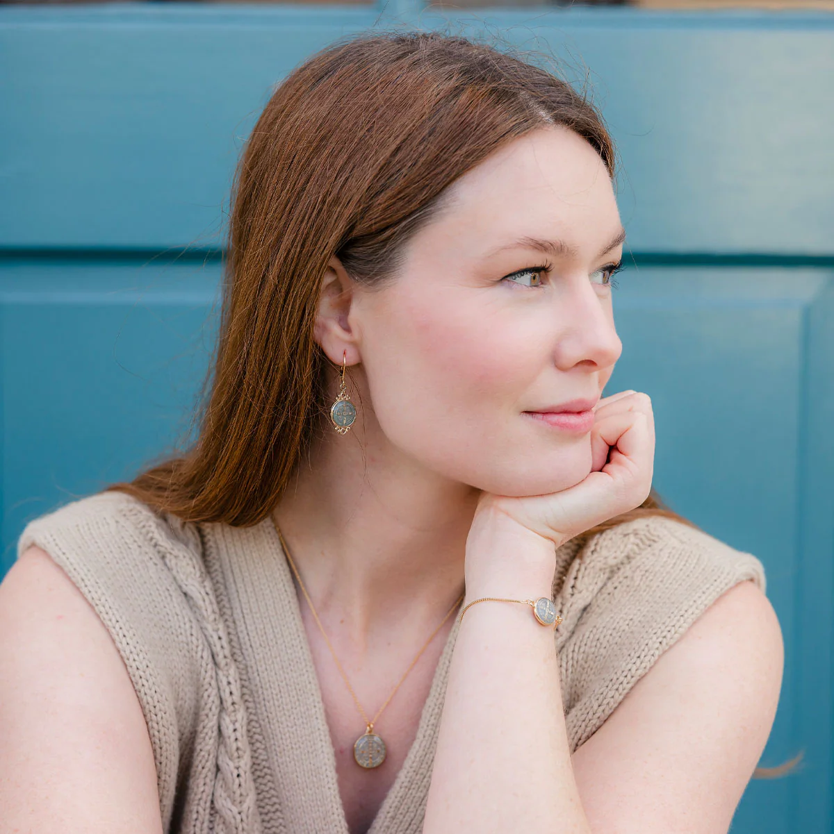 Jubilee Medal Earrings – Faith-Inspired Christian Jewelry - Blessed Bands