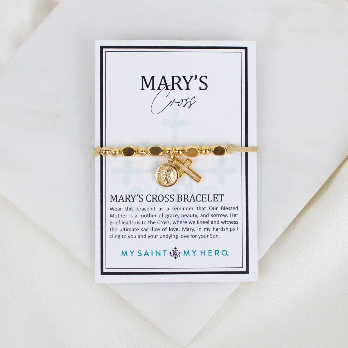 Mary’s Cross Bracelet – Faith, Hope & Devotion Wristband - Blessed Bands
