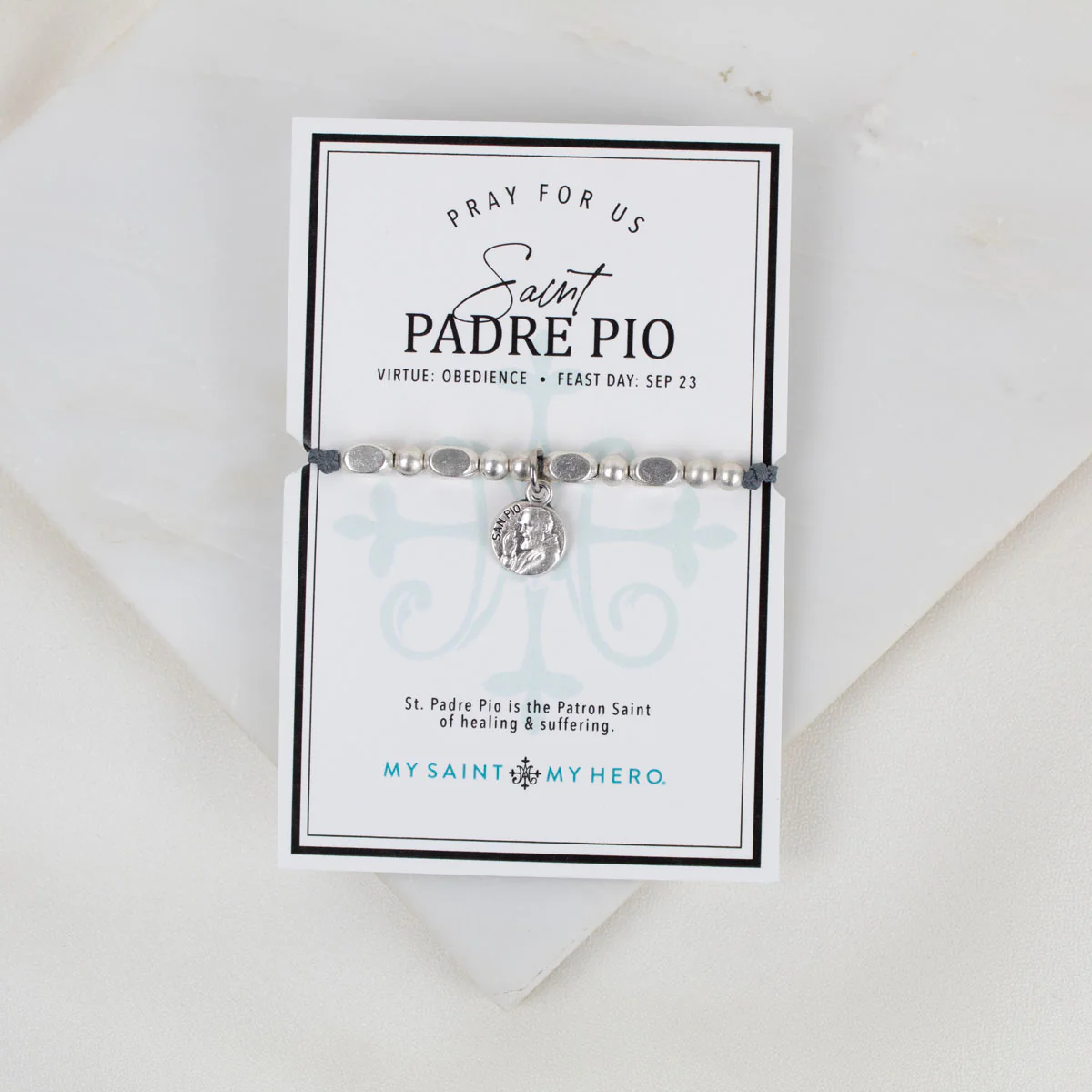 Saint Padre Pio Little Saints Faith Bracelet - Blessed Bands