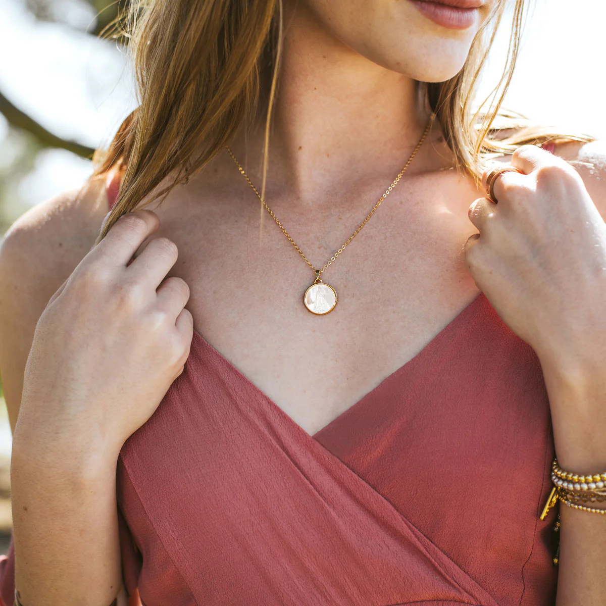 Blessed Mother Mary Necklace – Faith & Devotion Jewelry - Blessed Bands