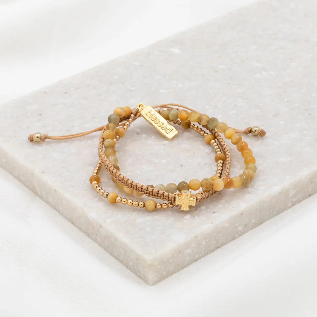 Be Still Prayer Bracelet with Tiger’s Eye Stone - Blessed Bands