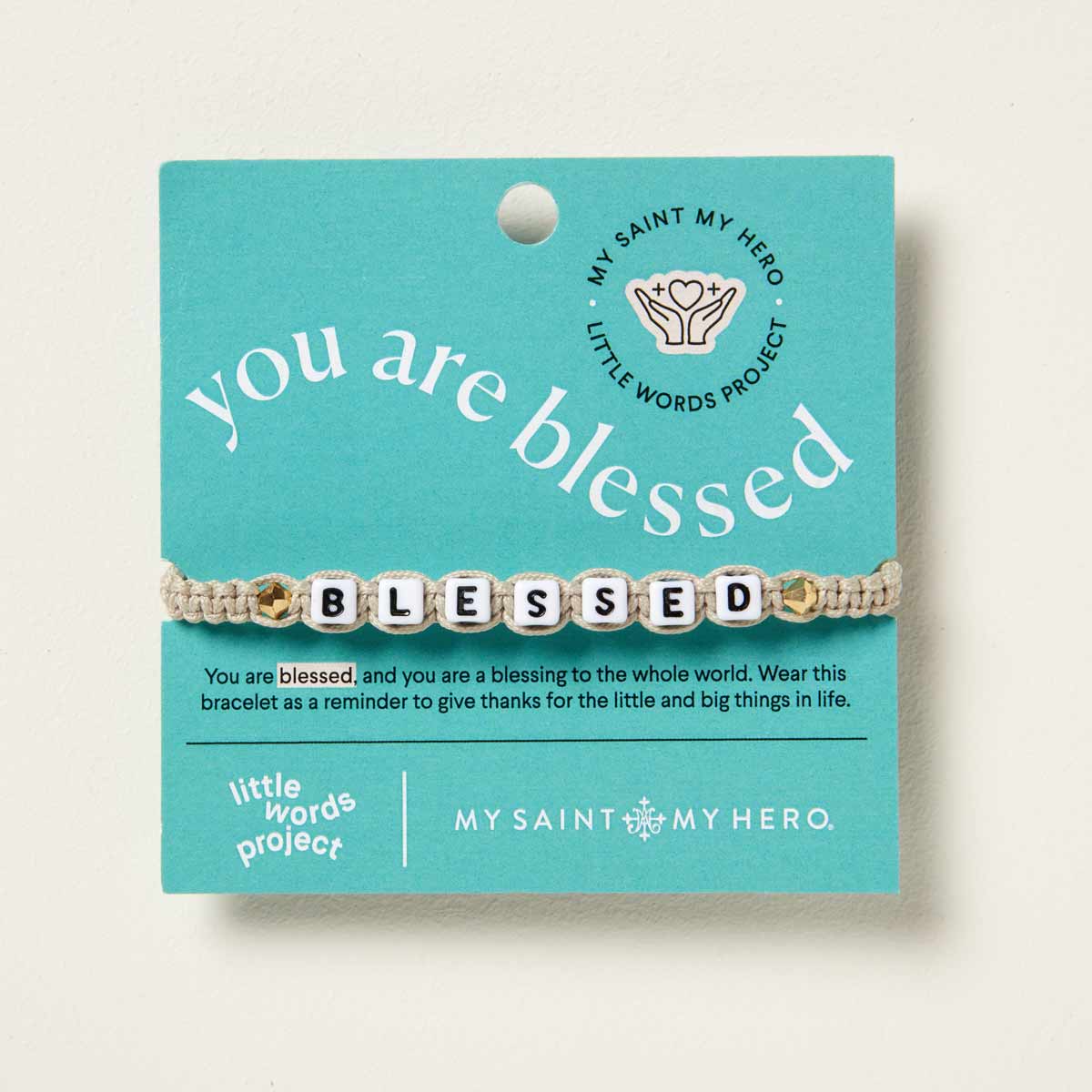 My Saint My Hero Blessed Bracelet by Little Words Project - Blessed Bands
