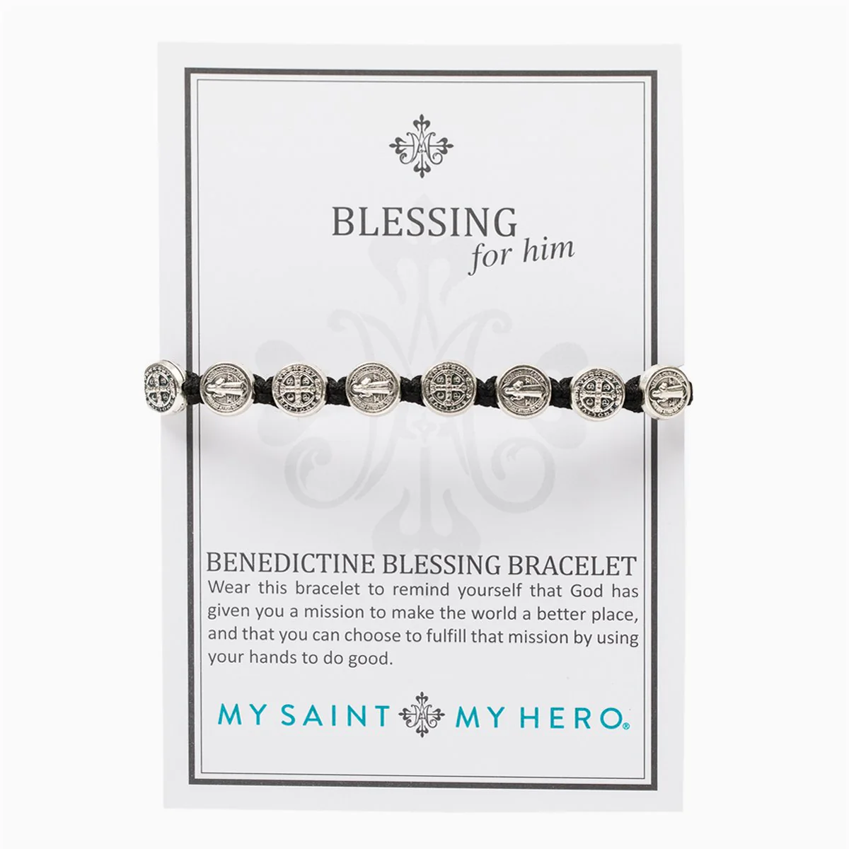 Benedictine Blessing Bracelet for Him – Faith & Protection - Blessed Bands