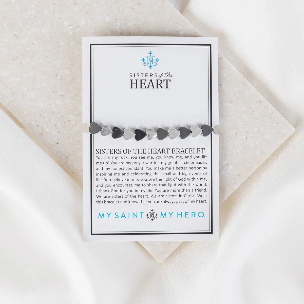 Sisters of the Heart Bracelet – Faith & Friendship Gift - Blessed Bands