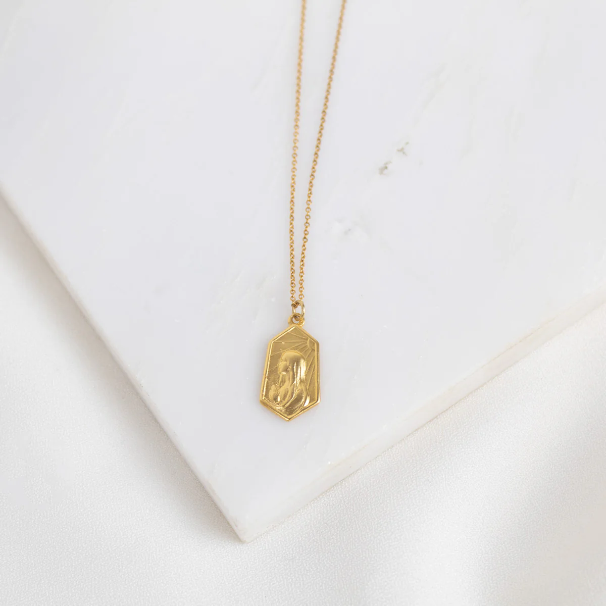 Our Lady of Fatima Necklace – Faith & Blessing Pendant - Blessed Bands