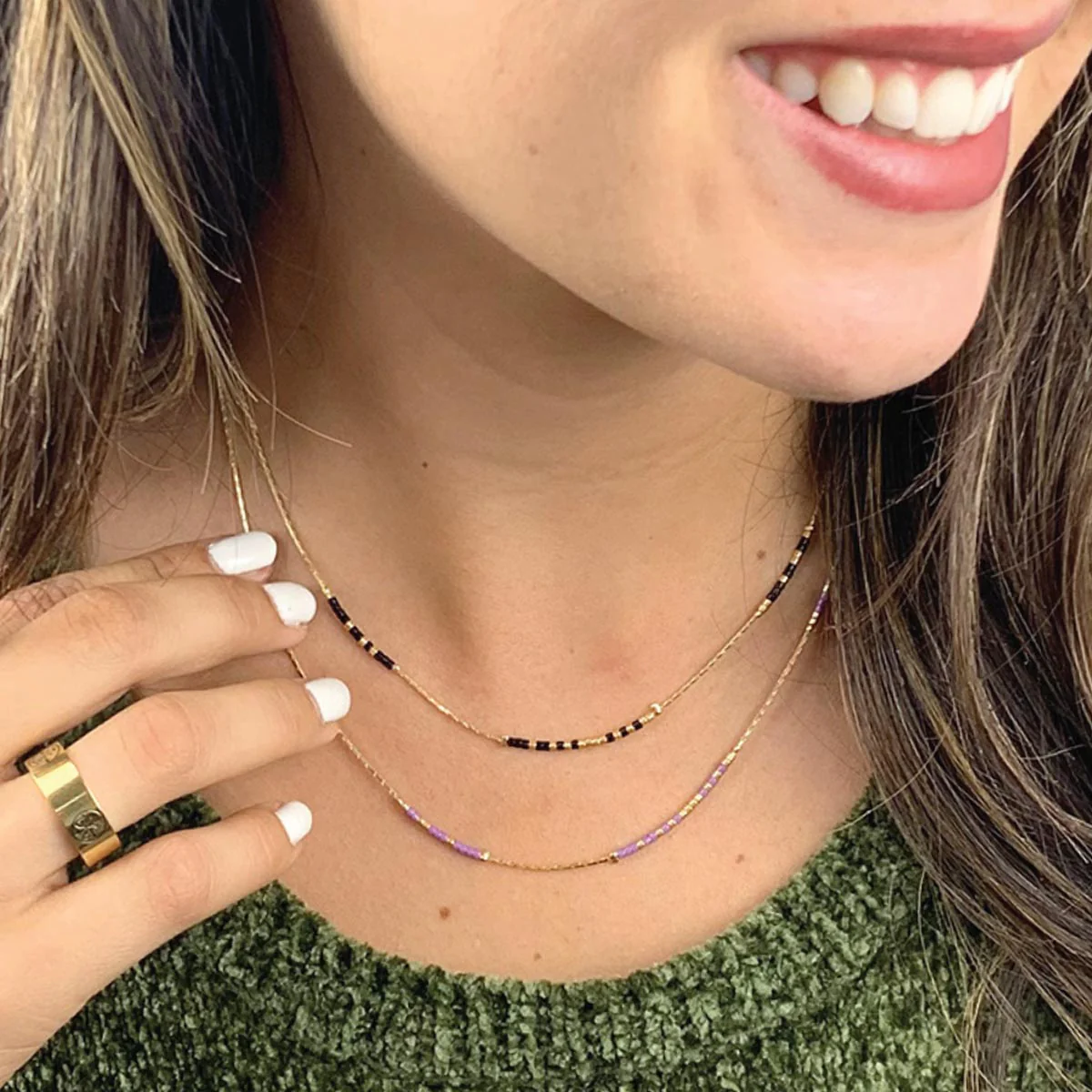 LSU Geaux! Morse Code Necklace – Faith & Team Spirit - Blessed Bands