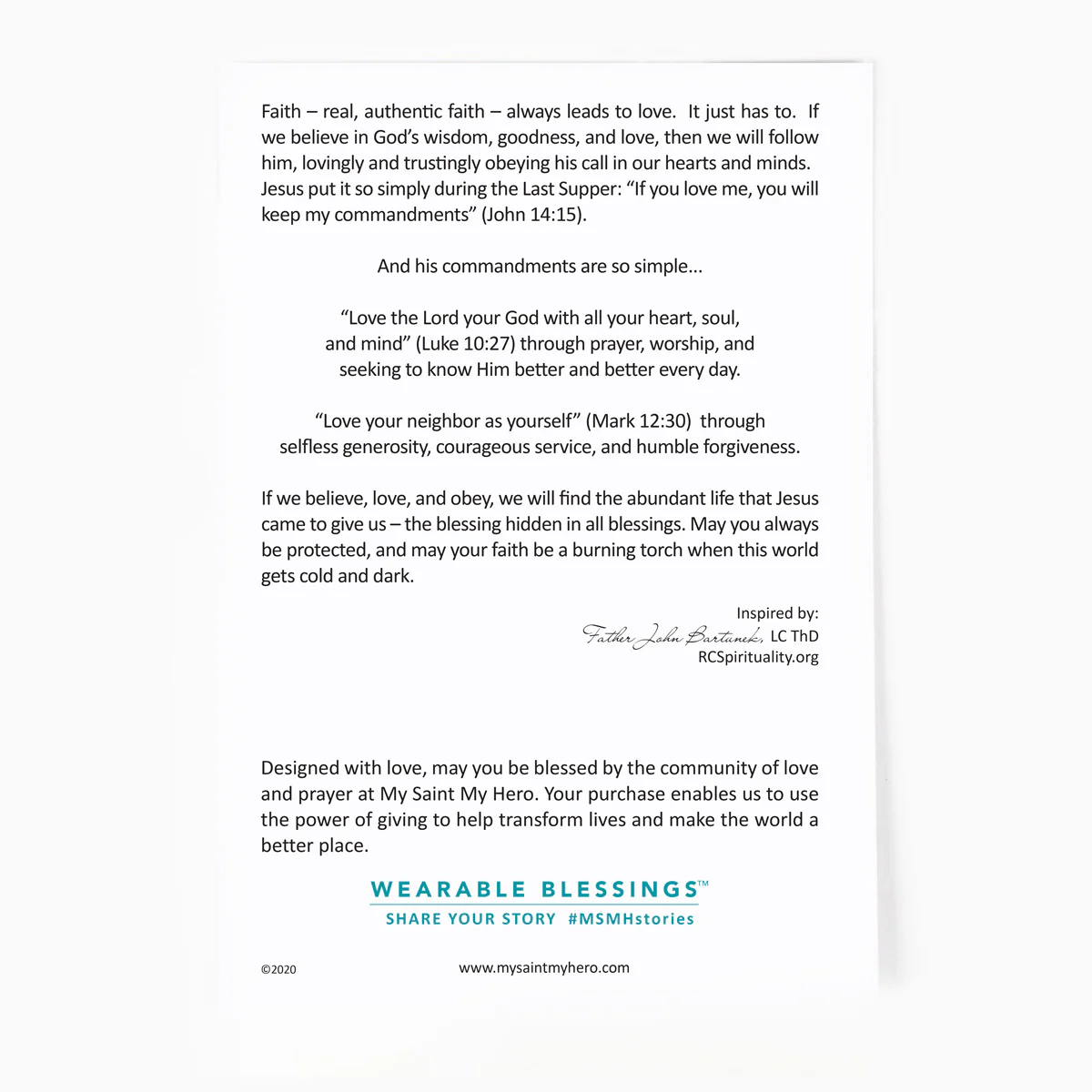 Walk by Faith Necklace – Trust & Spiritual Strength - Blessed Bands