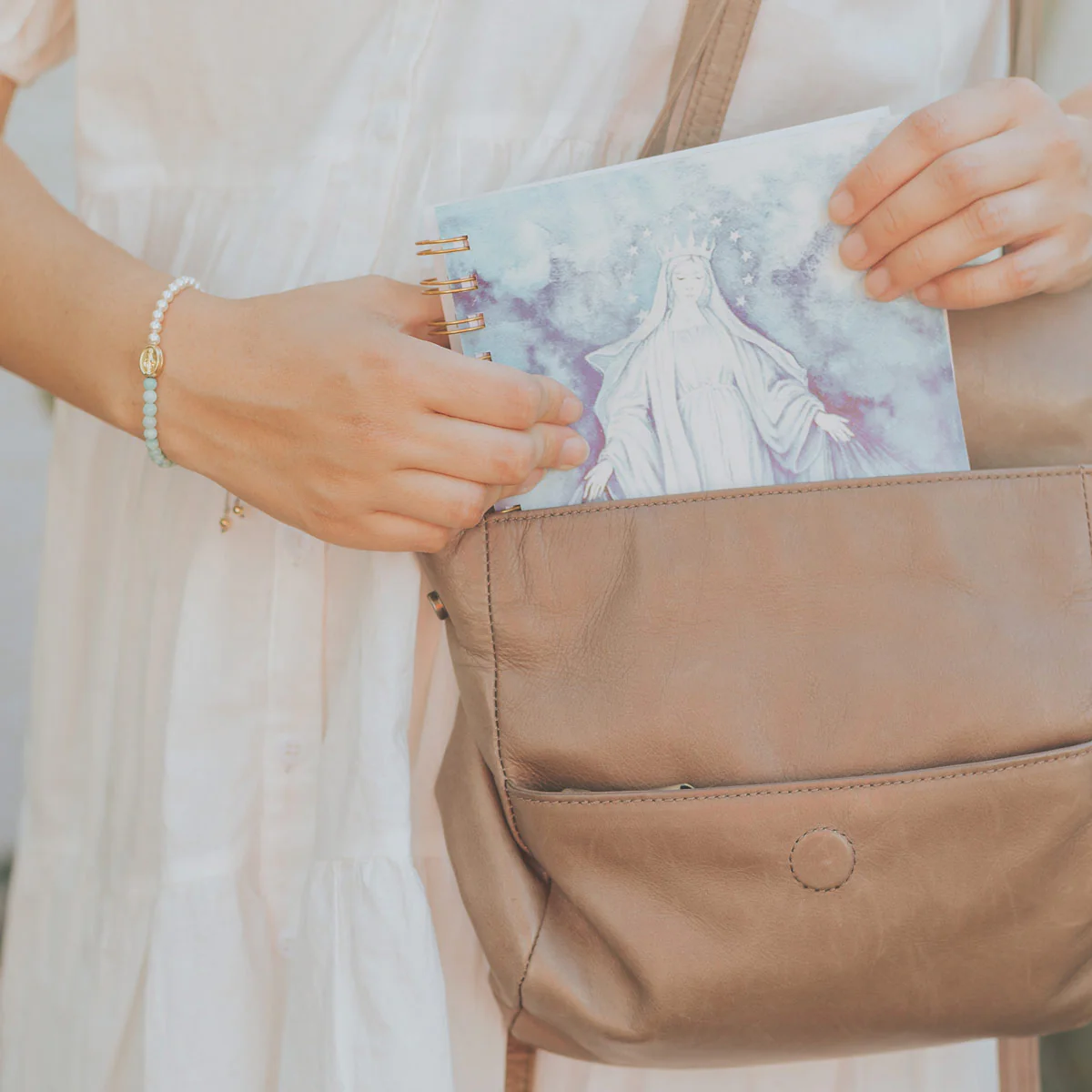 Mother Mary Devotional Journal & Bracelet Bundle – Faith - Blessed Bands