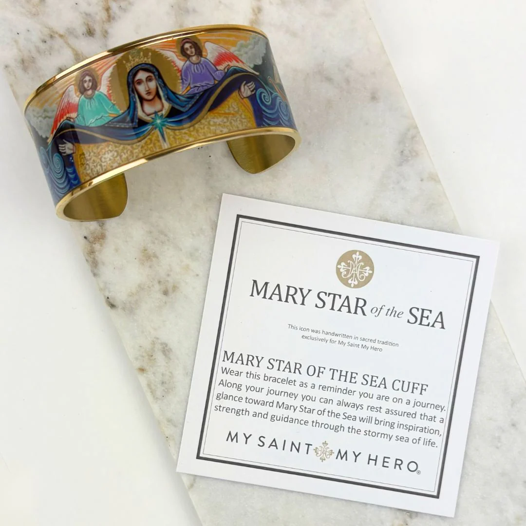 Mary Star of the Sea Cuff – Marian Faith & Guidance - Blessed Bands