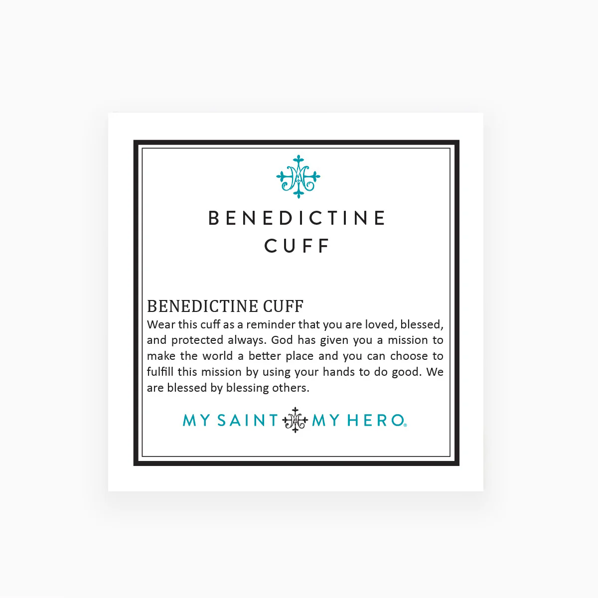 Benedictine Cuff Bracelet – Faith, Prayer & Protection - Blessed Bands
