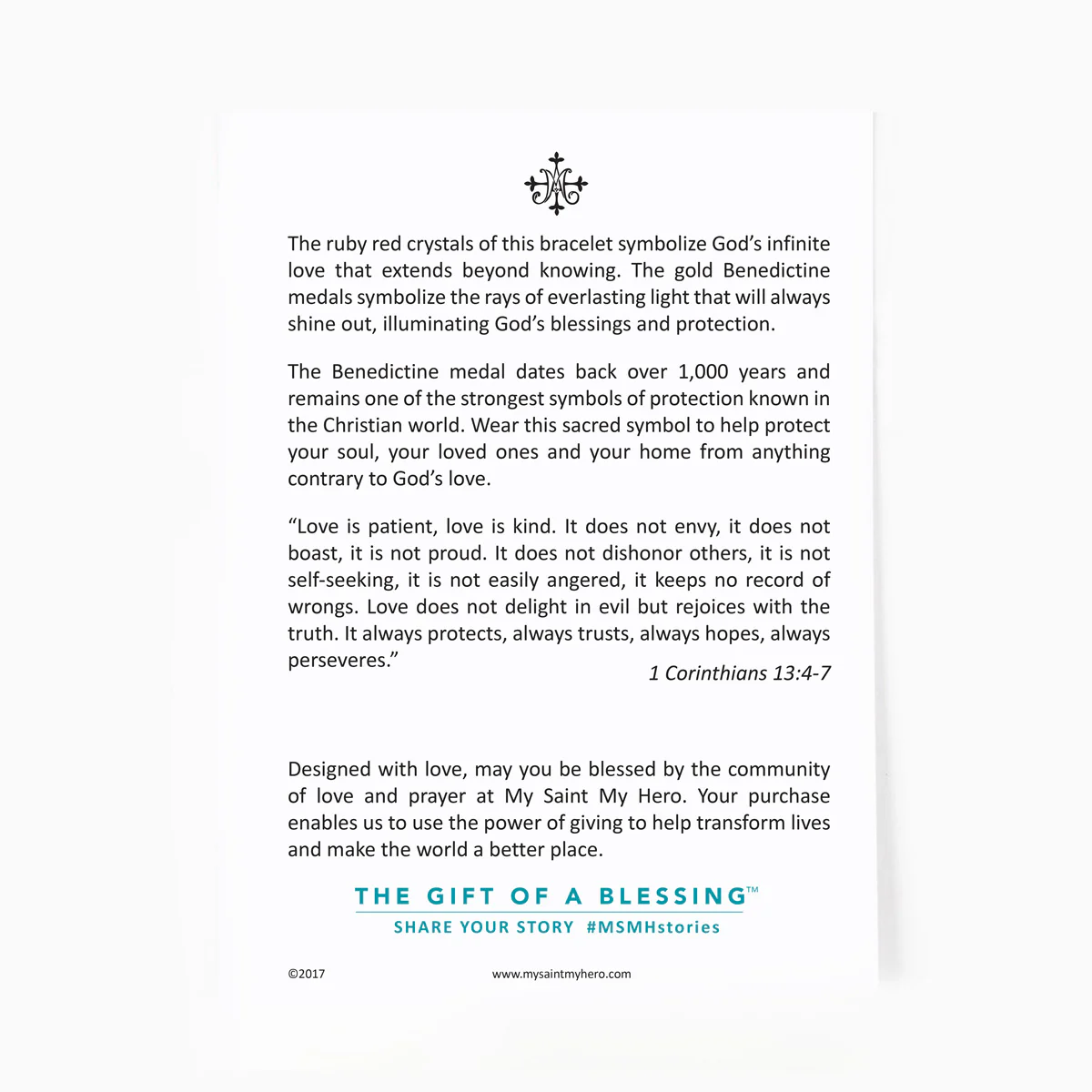 Stellar Blessings Amore Bracelet – Divine Love & Faith - Blessed Bands