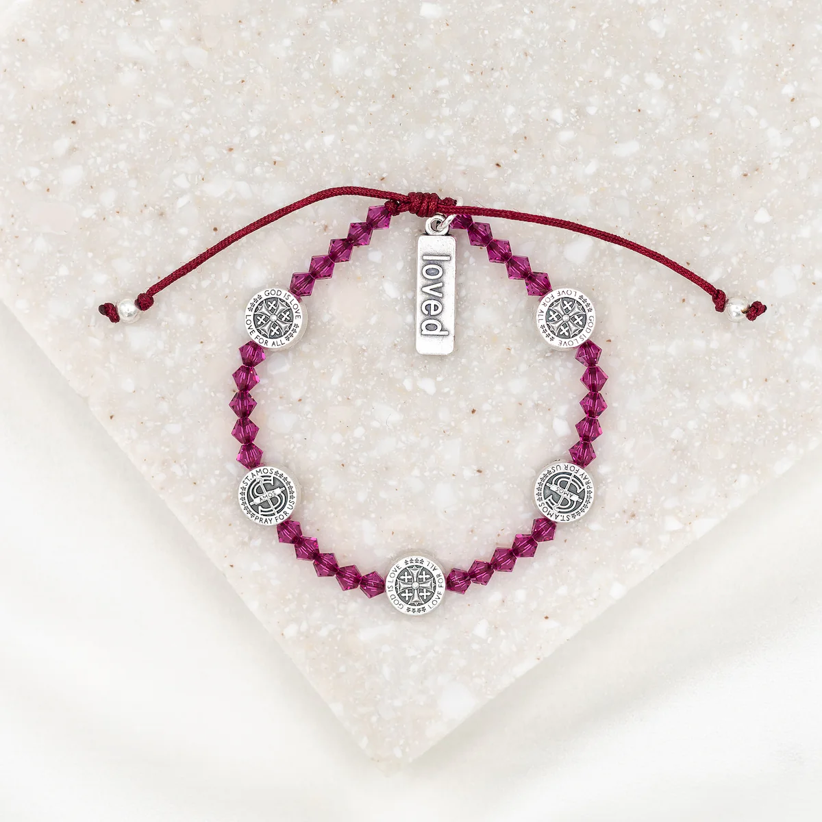 Share the Love Power Pink Christian Bracelet - Blessed Bands