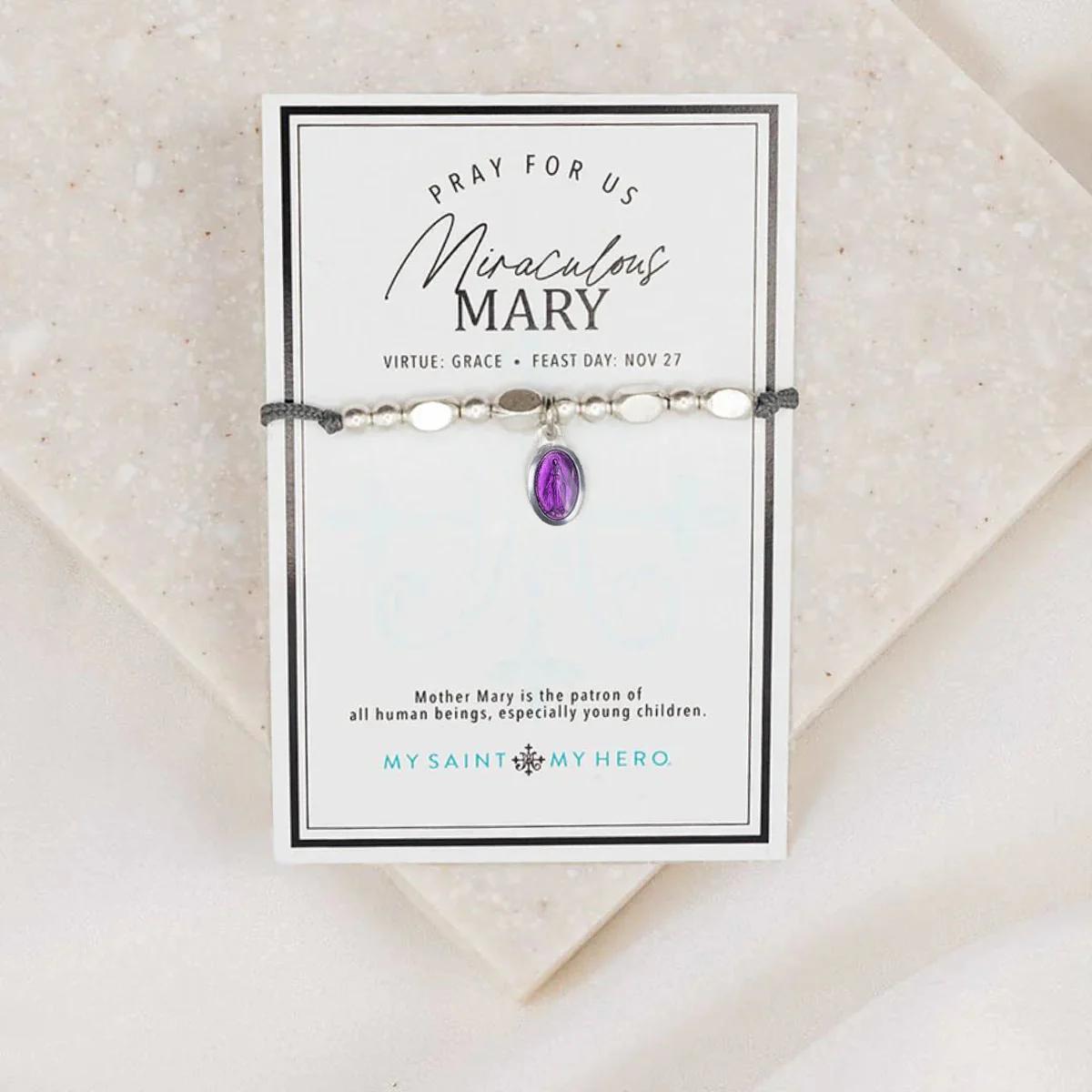 Miraculous Mary Enamel Kids Bracelet – Faith & Blessing - Blessed Bands