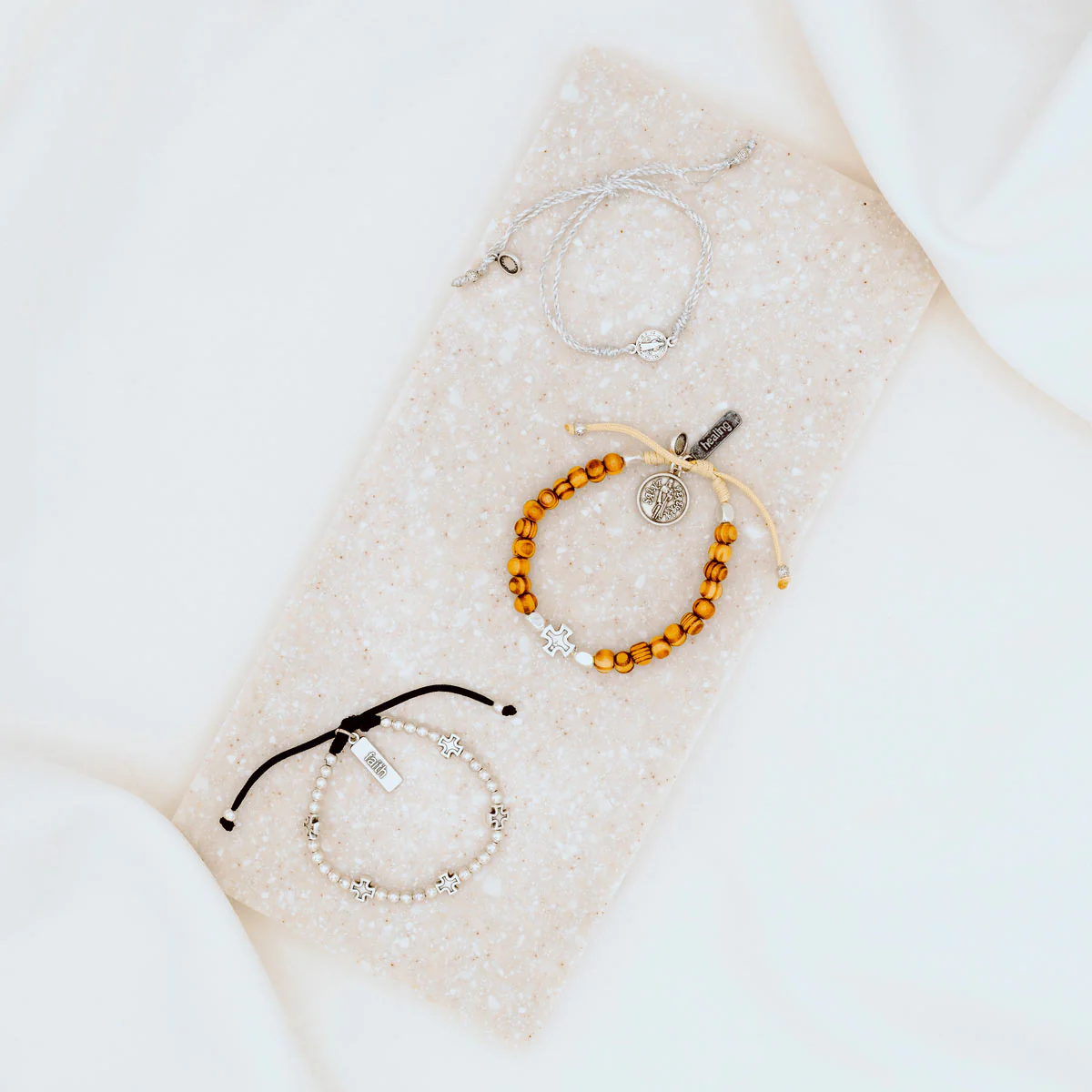 Healing Stack – Faith & Restoration Jewelry Set - Blessed Bands