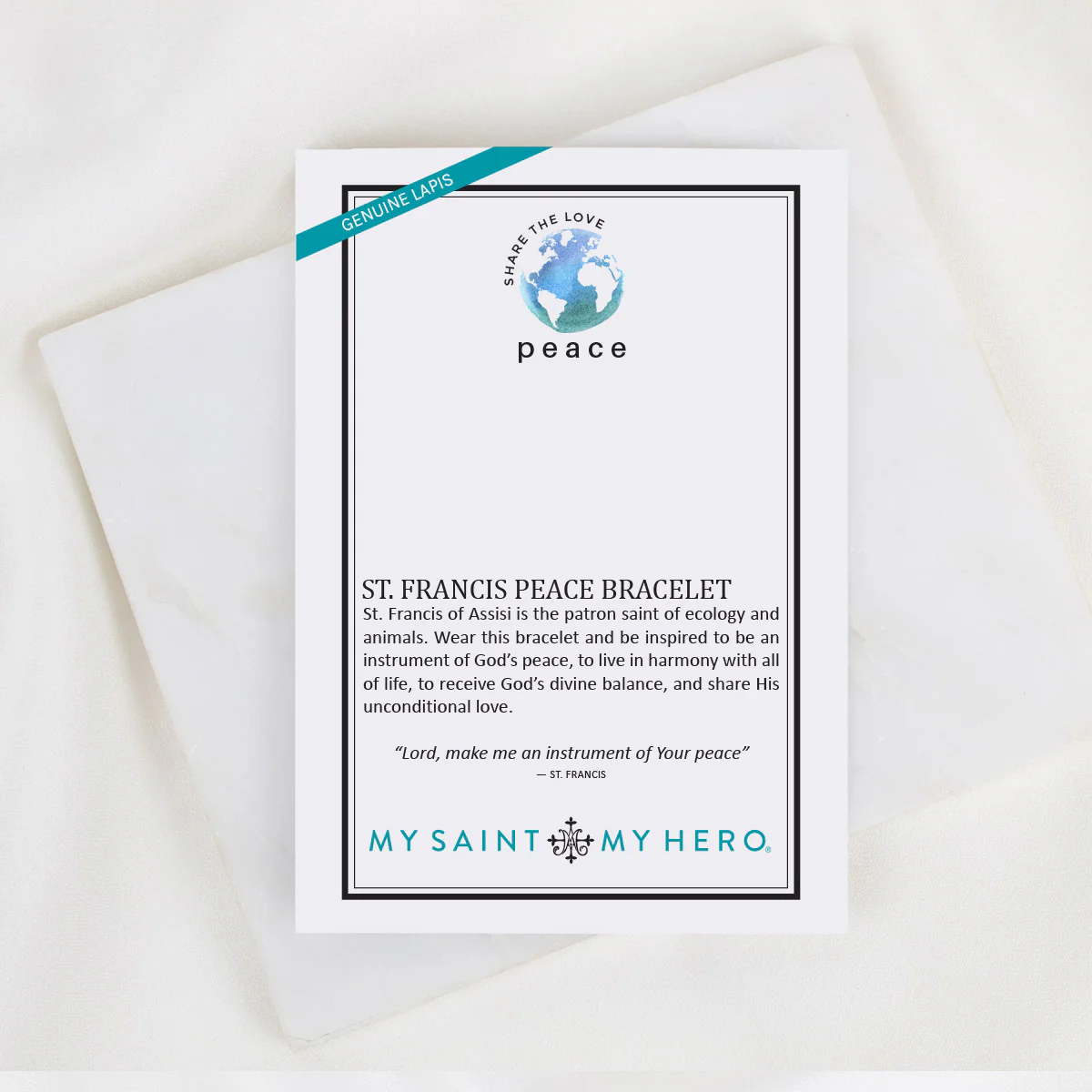 St. Francis Peace Bracelet – Faith & Humility Jewelry - Blessed Bands