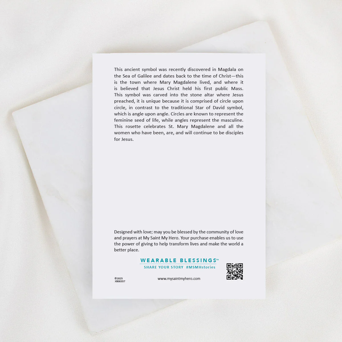 St. Mary Magdalene Mother of Pearl Faith Bracelet - Blessed Bands