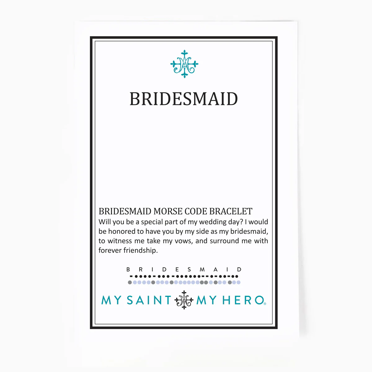 Bridesmaid Morse Code Bracelet – Faith & Friendship Gift - Blessed Bands